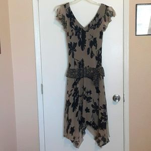 Jonathan Martin silk below the knee dress